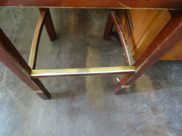 lot 329 image: 8 Wood Framed Stools 30 Seat Height