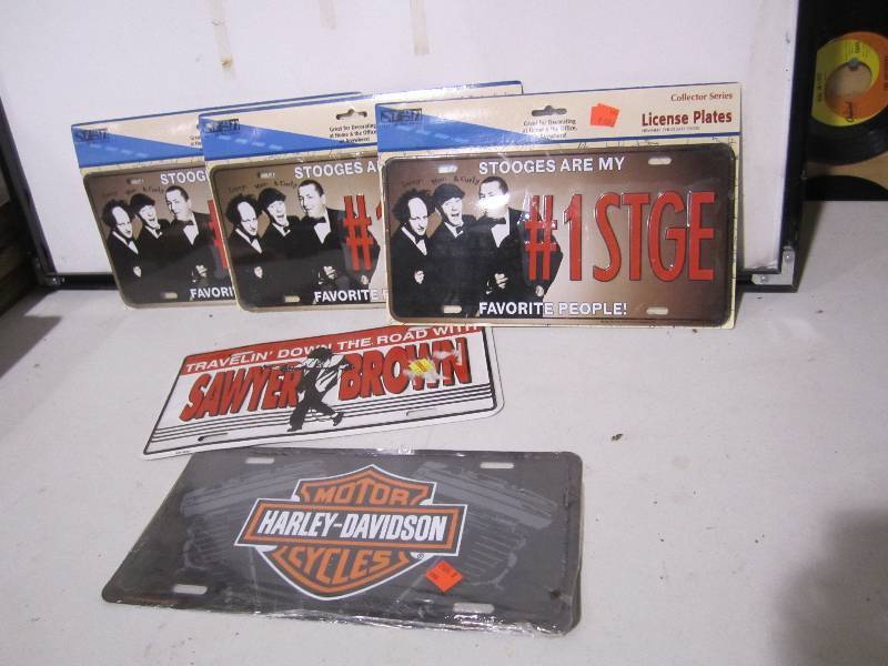 lot 59 image: Lot of collector license plates...
