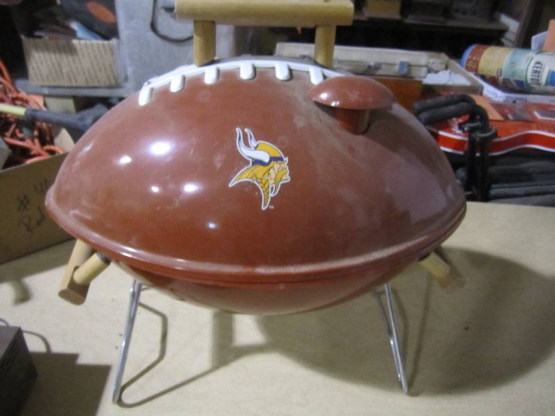 lot 100 image: Miller Lite football grill, unused...