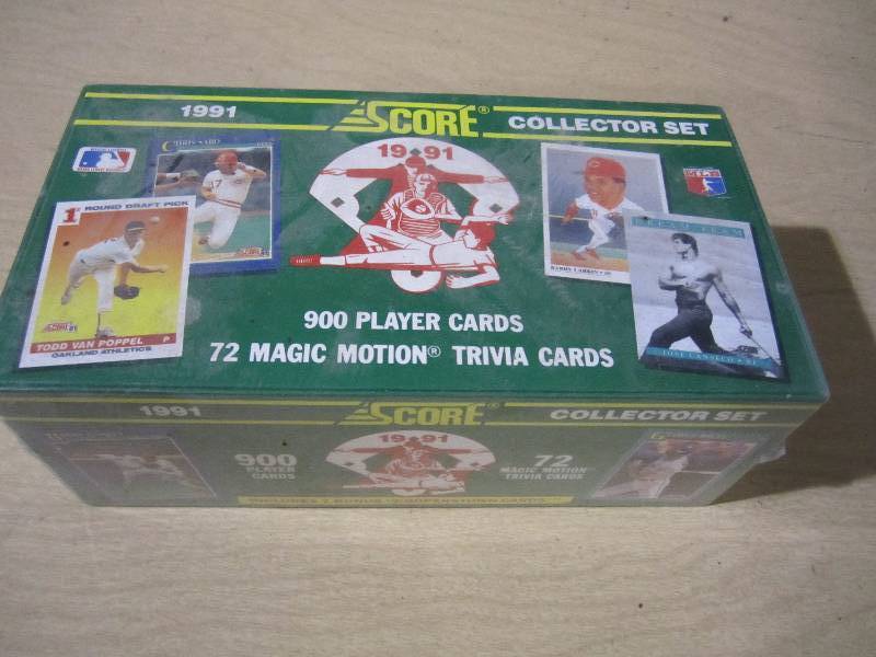lot 117 image: Factory sealed 1991 Score baseball ...