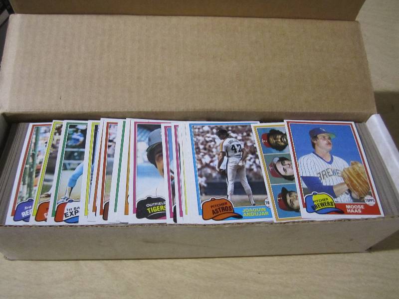 lot 150 image: 1981 Topps appears to be in order #...