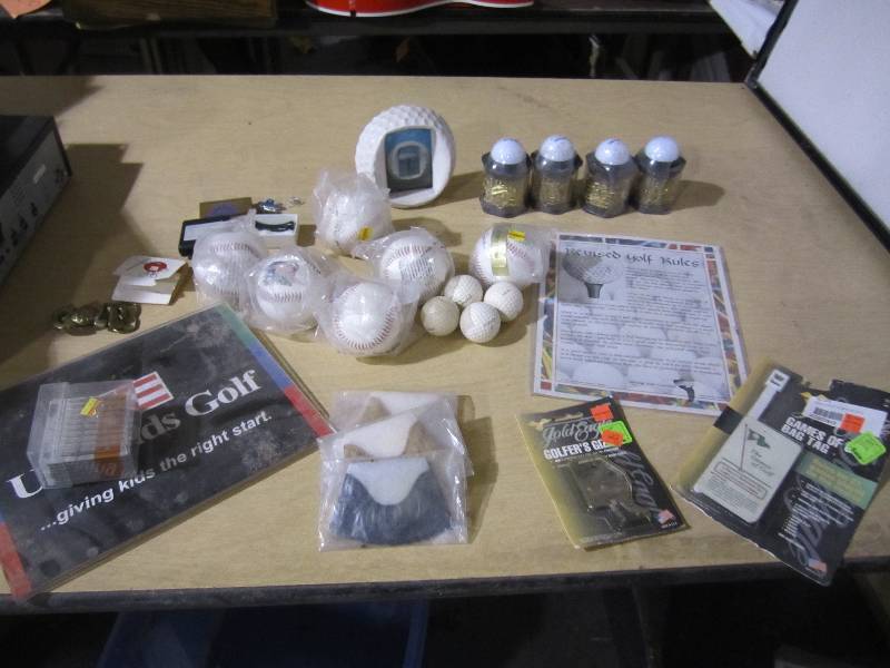 lot 164 image: Lot of golf theme items...
