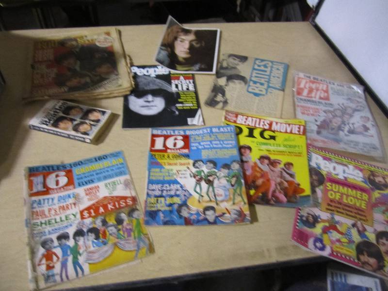 lot 172 image: Lot of Beatles magazines...