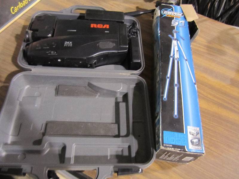 lot 188 image: Tripod with video recorder...