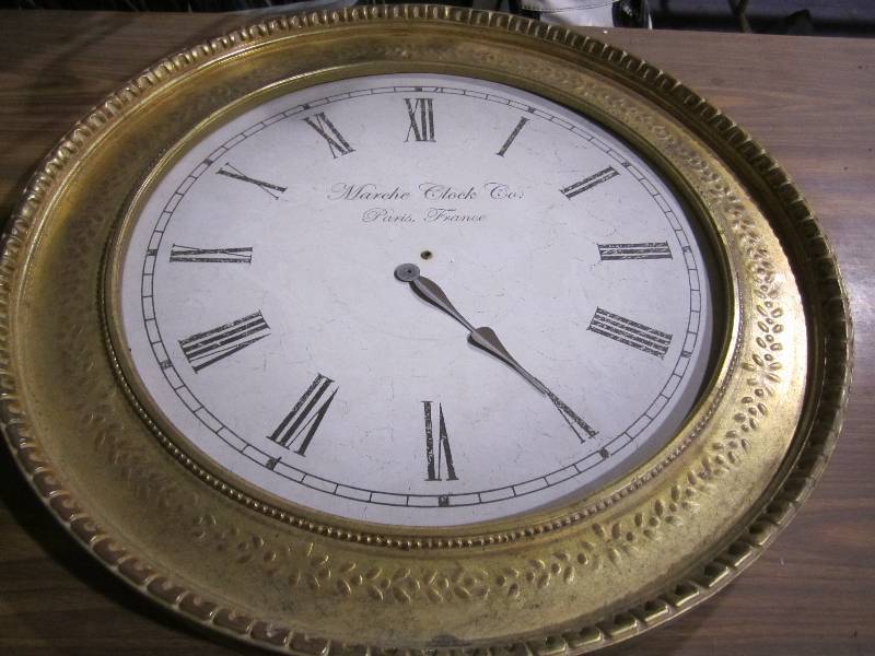 lot 197 image: Marche Clock Co. Paris France only ...