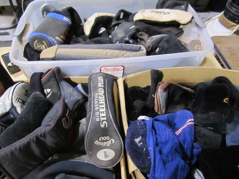 lot 207 image: Large lot of golf club covers ...