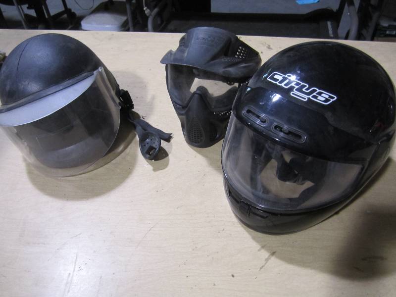 lot 211 image: Lot of helmets...