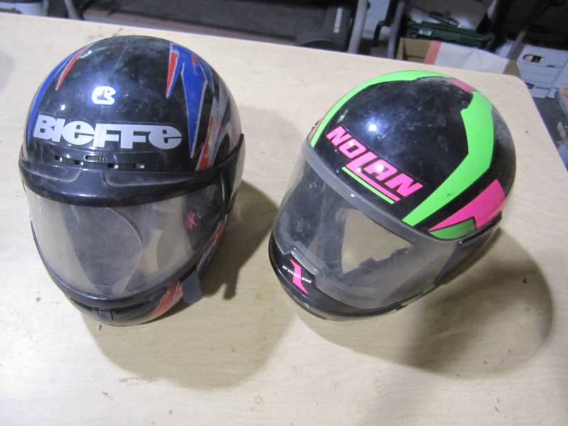 lot 212 image: 2 DOT helmets...
