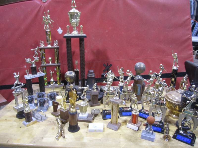 lot 222 image: Large lot of trophies for various s...