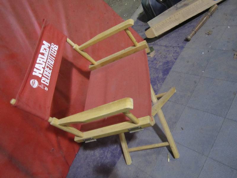 lot 248 image: Harlem Globetrotters director chair...