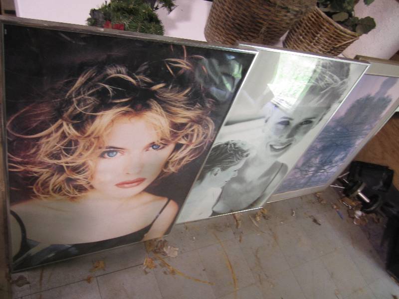 lot 250 image: 3 posters in nice metal frames...