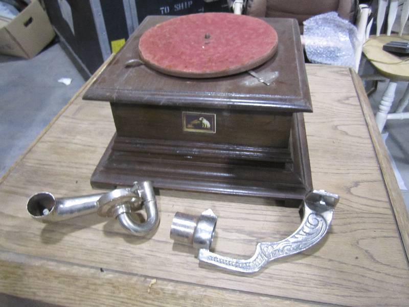lot 258 image: The Masters Voice grammaphone...