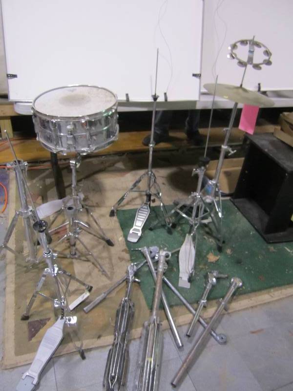 lot 268 image: Lotof percussion stands and equitme...