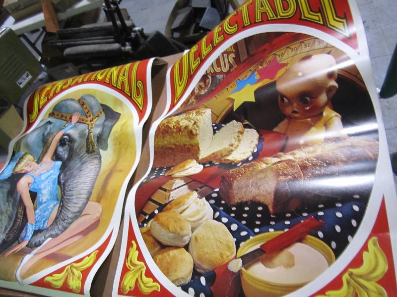 lot 274 image: Double sided circus posters...