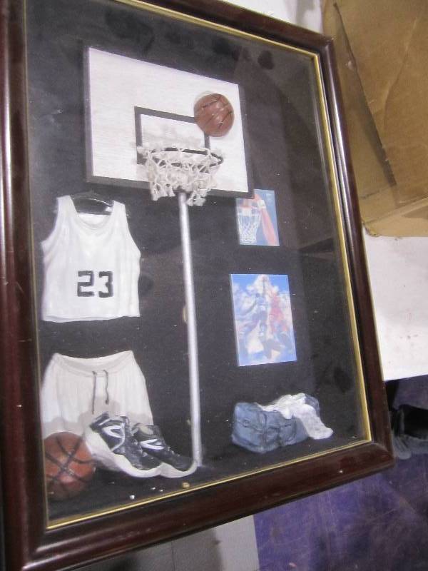 lot 277 image: #23 basketball shadowbox...
