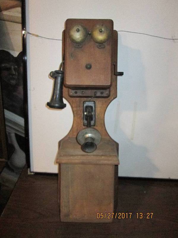lot 26 image: Antique telephone...