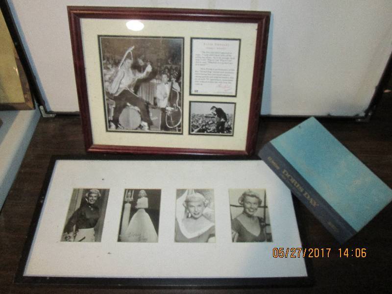 lot 40 image: Elvis and Doris Day memorabelia...
