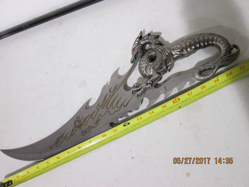 lot 50 image: Dragon knife...