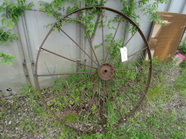 lot 103 image: Antique Wagon Wheel, 54O.D.,...