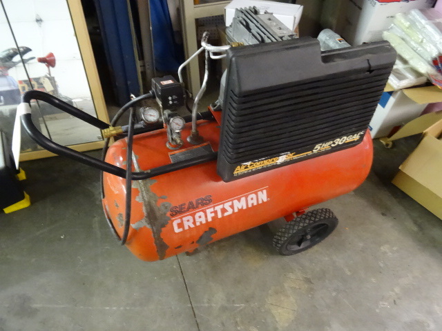 lot 201 image: Sears Craftsman Air Compressor, 5HP...