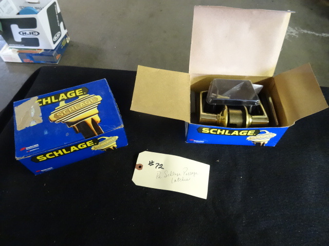 lot 72 image: Schlage Passage Latches, 2, NIB...
