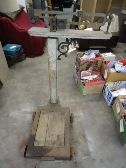 lot 52 image: Antique Reliable Scale, 48 high, b...