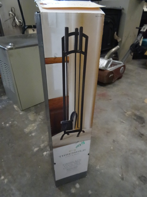 lot 174 image: Threshold Fireplace Tool Set, NIB...