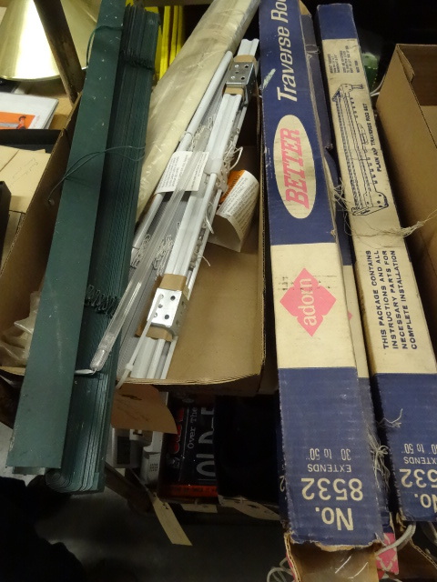 lot 100 image: Window treatments, assorted styles,...