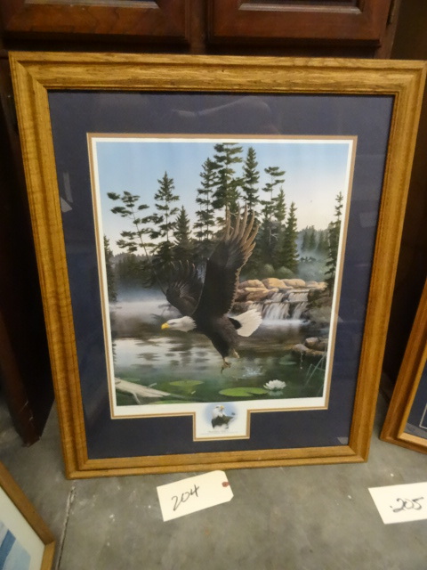 lot 204 image: Boundry Waters by Leo Stans, 28 x 3...