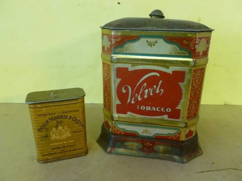 lot 109 image: Vintage Tobacco Cans