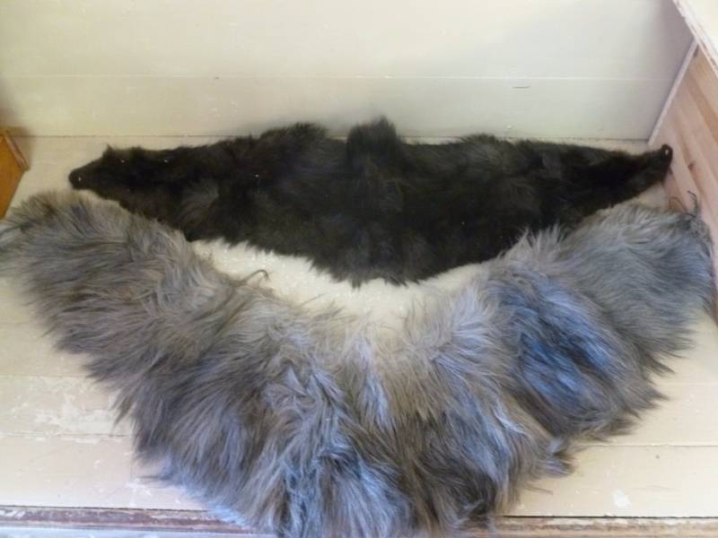 lot 125 image: Vintage Fur Shawls