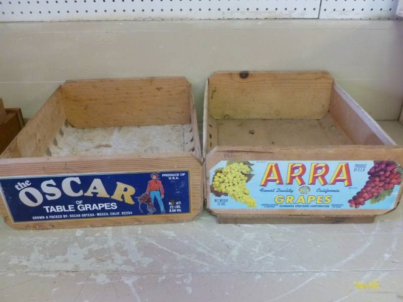lot 126 image: Vintage Fruit Crates