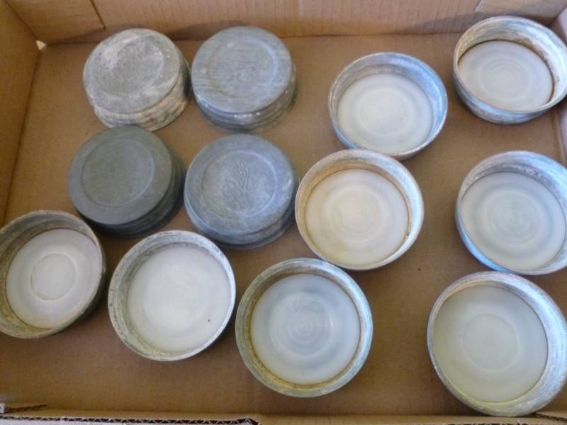 lot 149 image: Vintage Zinc Lids