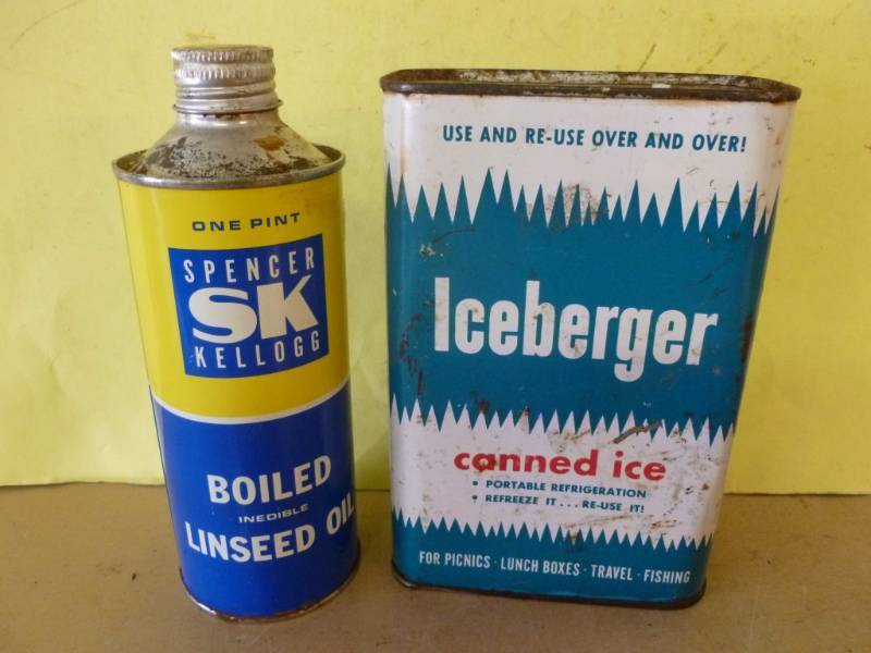 lot 203 image: Vintage Metal Containers