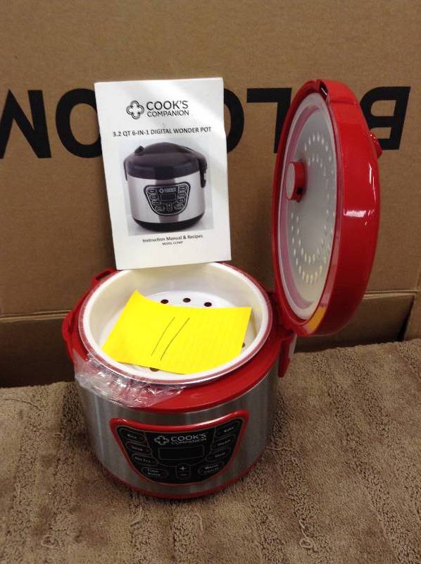 lot 11 image: Cooks Companion 3.2 QT 6 in 1 Digital Wonder Pot