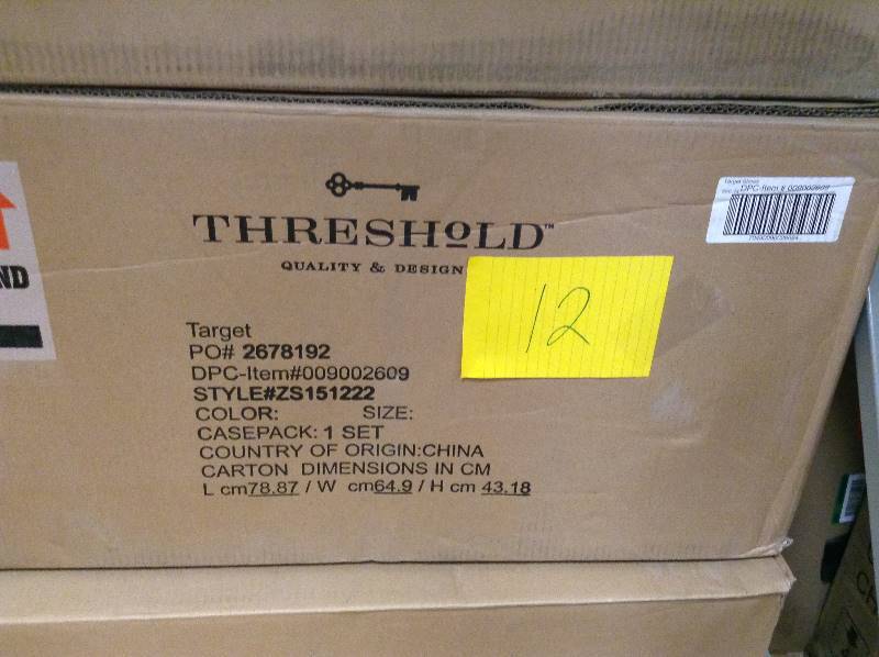 lot 12 image: Threshold outdoor chairs