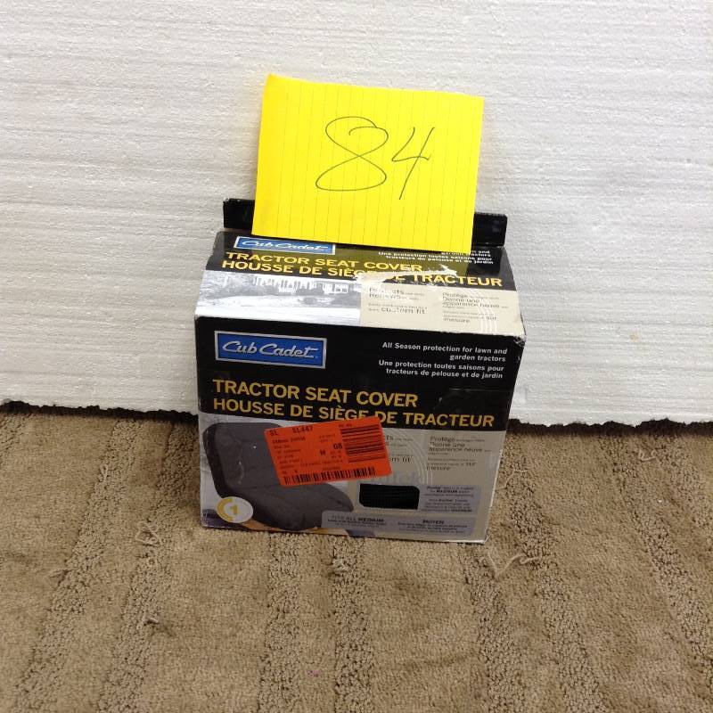 lot 84 image: Cub Cadet Tractor Seat Cover Never used