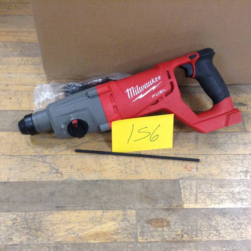 lot 156 image: Milwaukee M18 FUEL 18-Volt Lithium-Ion 1 in. Brushless Cordless SDS-Plus D-Handle Rotary Hammer Bare Tool-2713-20