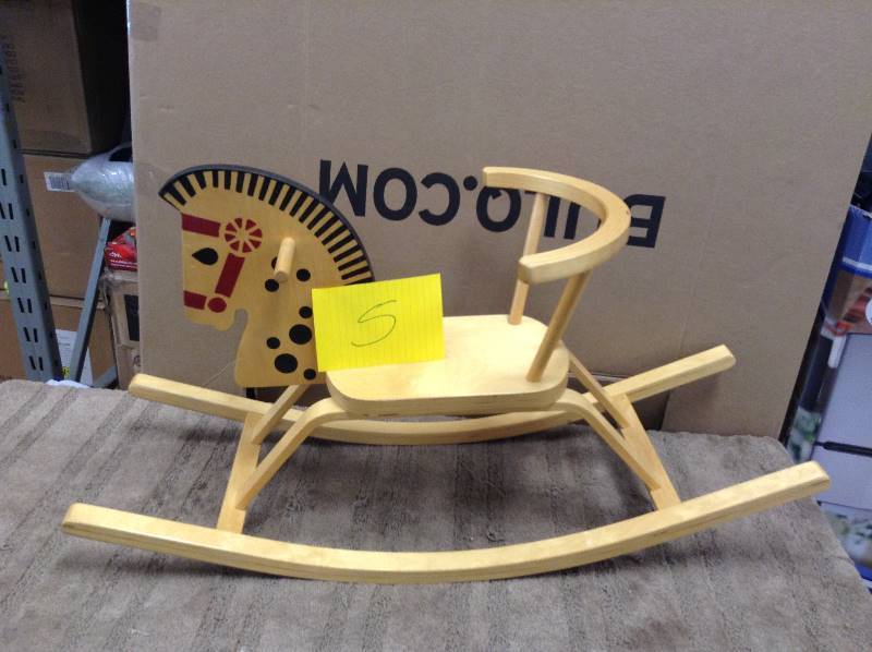 lot 5 image: Horse Wooden Rocker