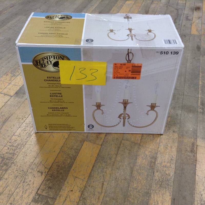 lot 133 image: Hampton Bay Estele Chandelier