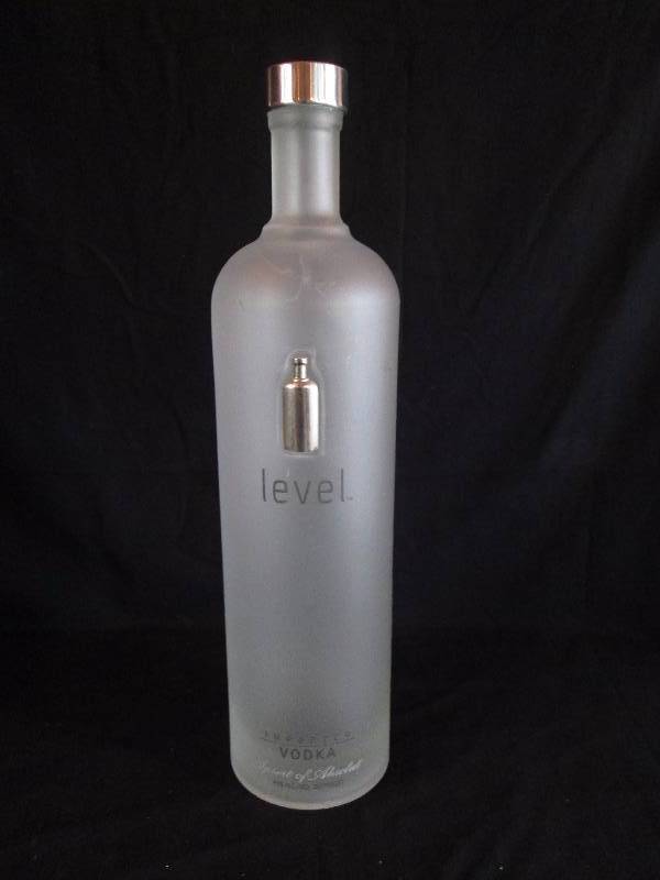 lot 7 image: Extra Large Level Glass Vodka Bottle