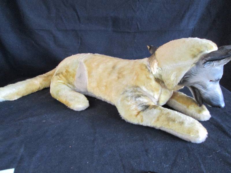lot 65 image: Vintage Stuffed German Shepard