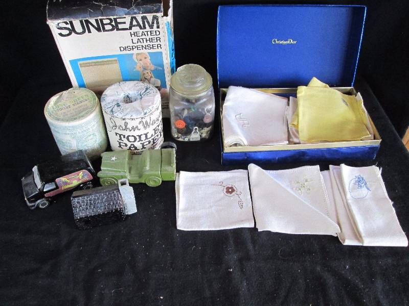 lot 169 image: Embordered Handkerchiefs
