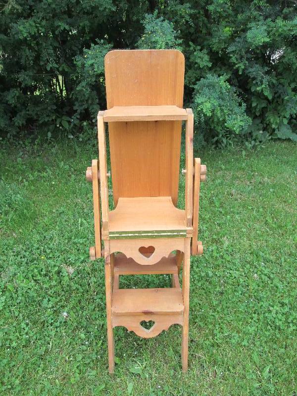 lot 176 image: Pine Steep Stool Ironing Board