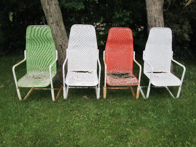 lot 180 image: Vintage Garden Chairs