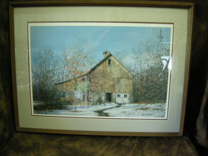 lot 45 image: Plasschaert Barn Print