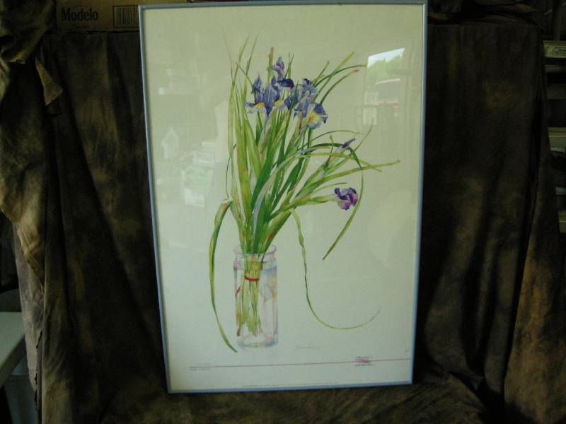 lot 97 image: Lynn Larson Irises Print