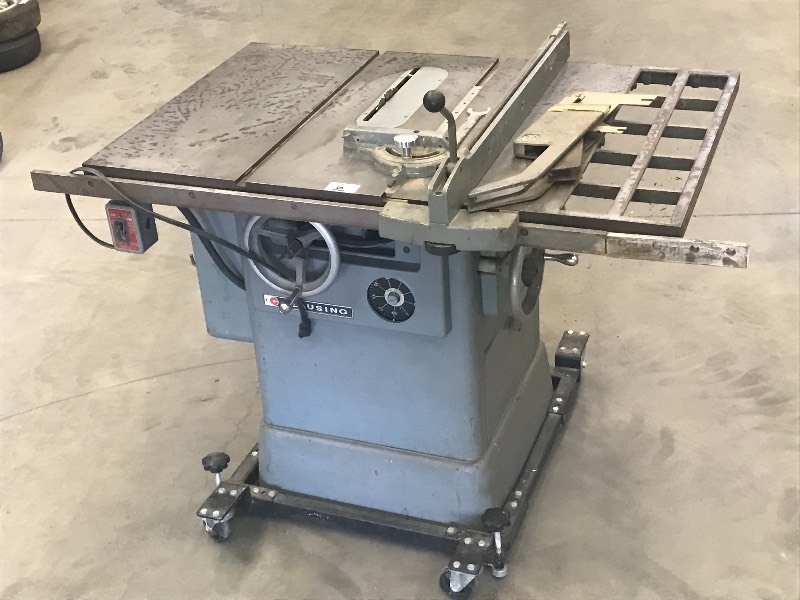 lot 6 image: Clausing Industrial Tablesaw