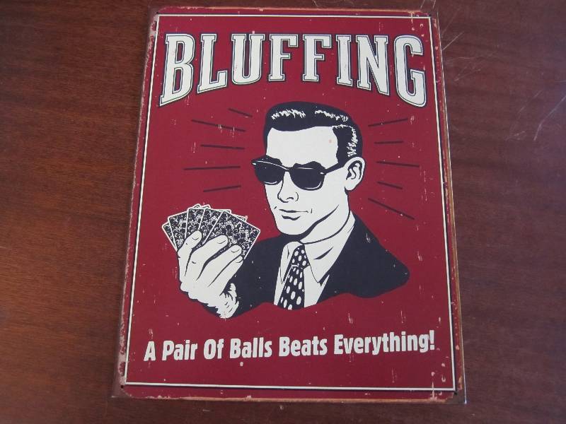 lot 16 image: Metal playing card sign...
