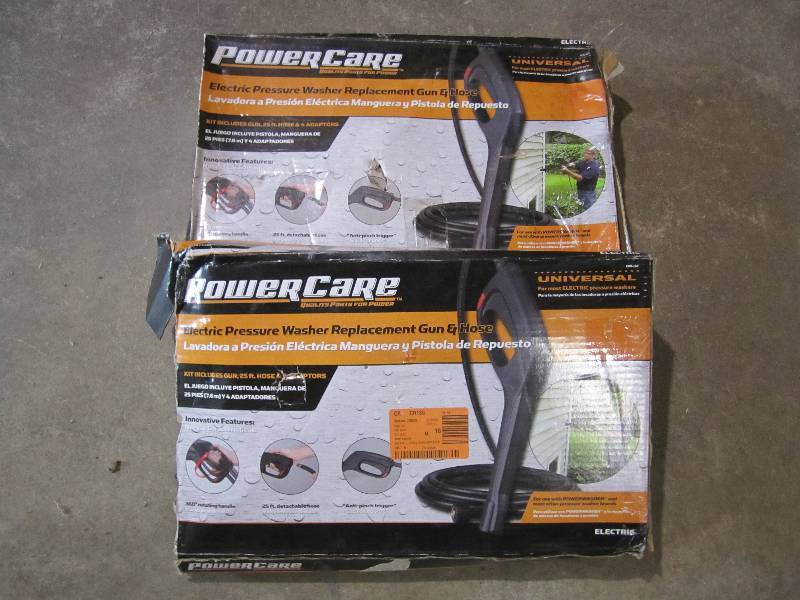 lot 176 image: Lot of 2 electric pressure washer r...